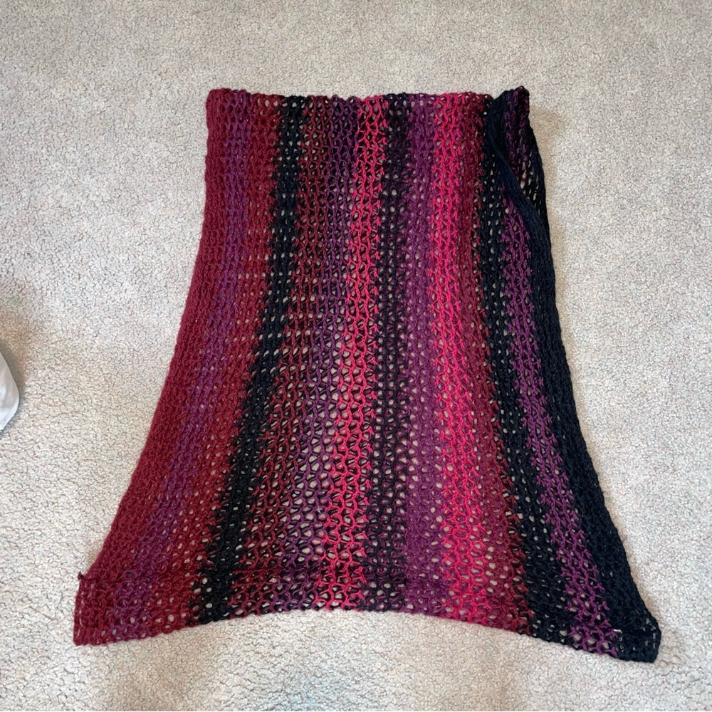 Multicolor Knit Infinity Scarf